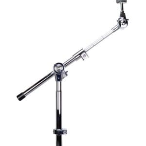 A microphone stand with a microphone attached to it.