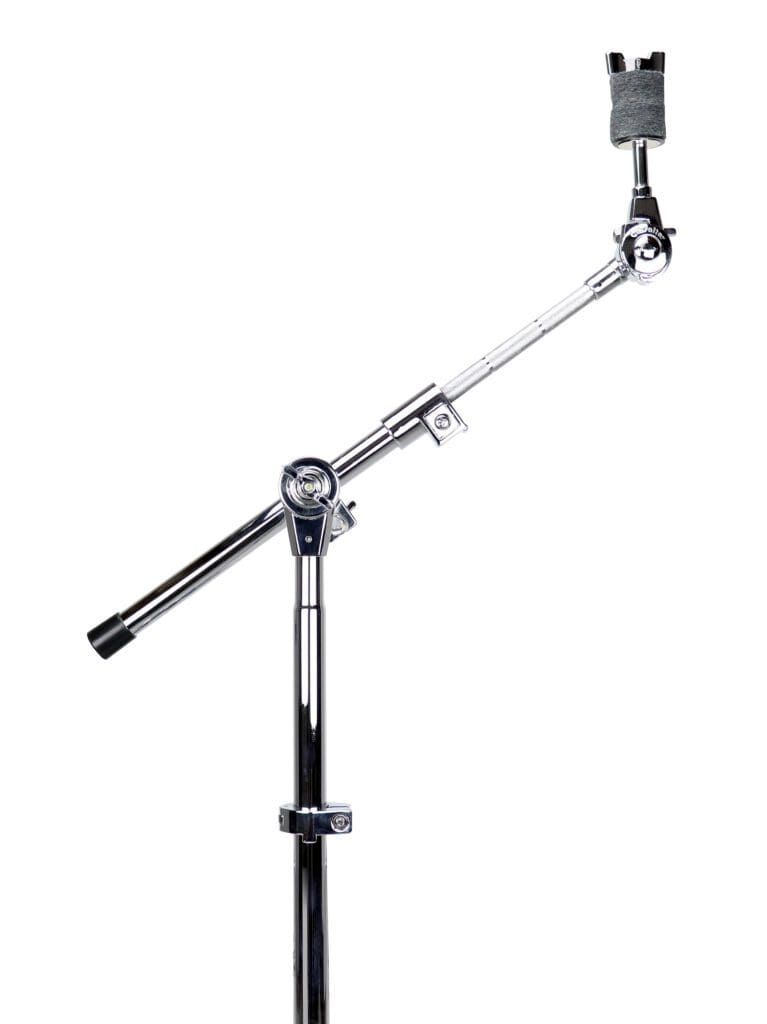 A microphone stand with a microphone attached to it.