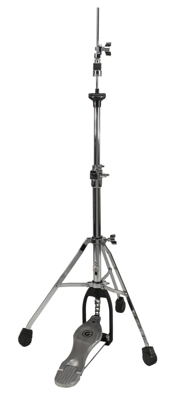 A drum stand on a white background.