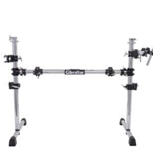 A drum stand on a white background.