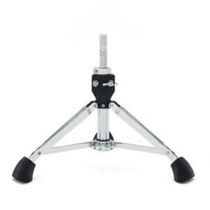 A black drum stand on a white background.