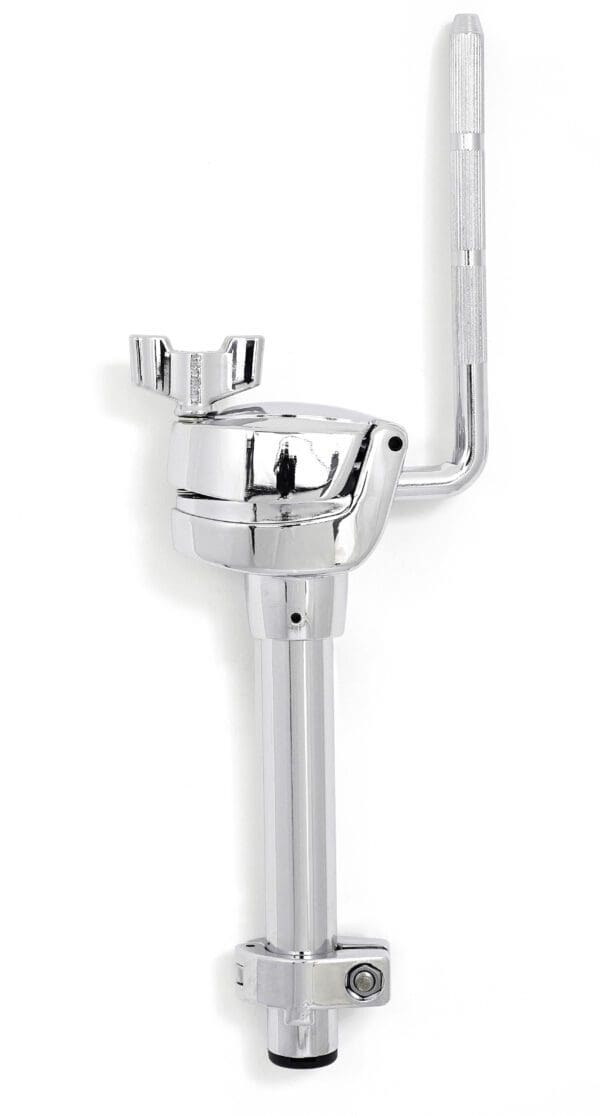 An image of a chrome pedal on a white background.