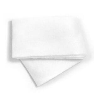 A white towel on a white background.