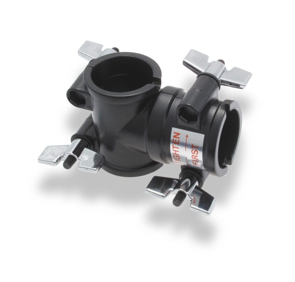 An image of a black valve on a white background