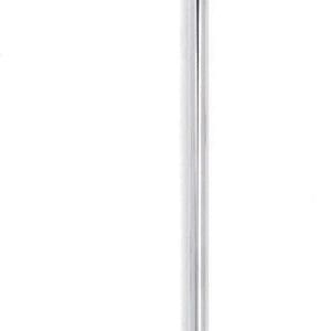 A chrome metal rod with white background