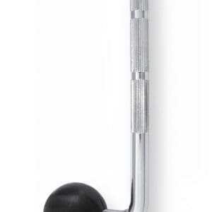 A black ball on a crome handle