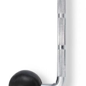 A black ball on a crome handle