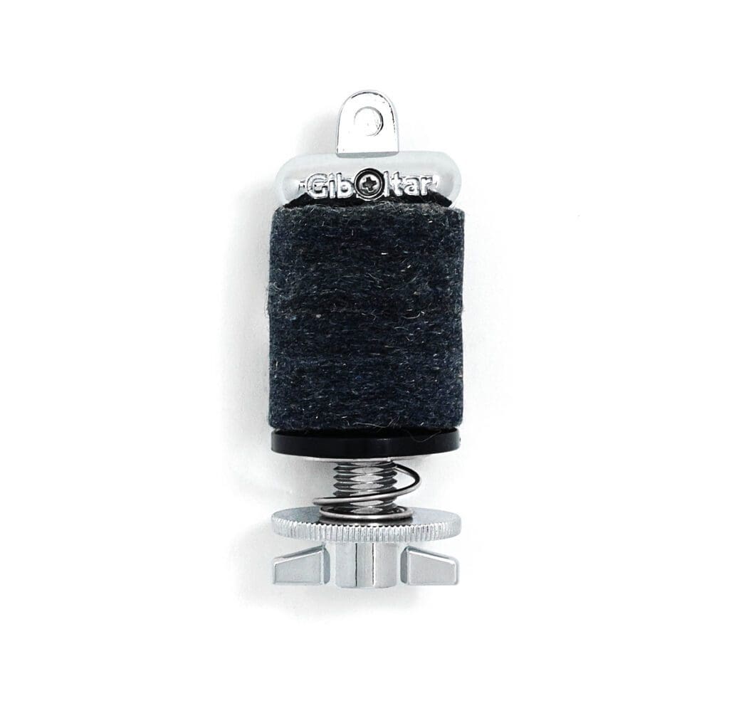 A black spool of thread on a white background.