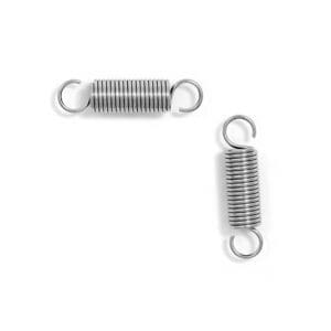 Two springs on a white background.