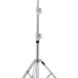 Black and chrome drum stand with a handle.