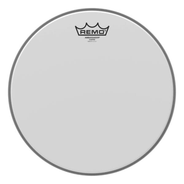 A white drum head on a white background.