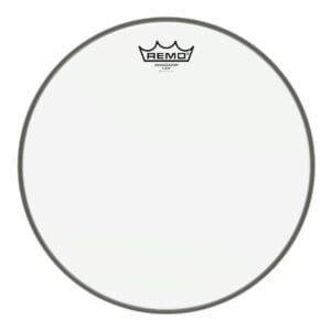 The remo drum head on a white background.