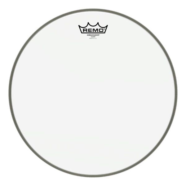 Remo clear drum head.