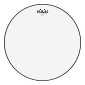 Remo clear drum head.