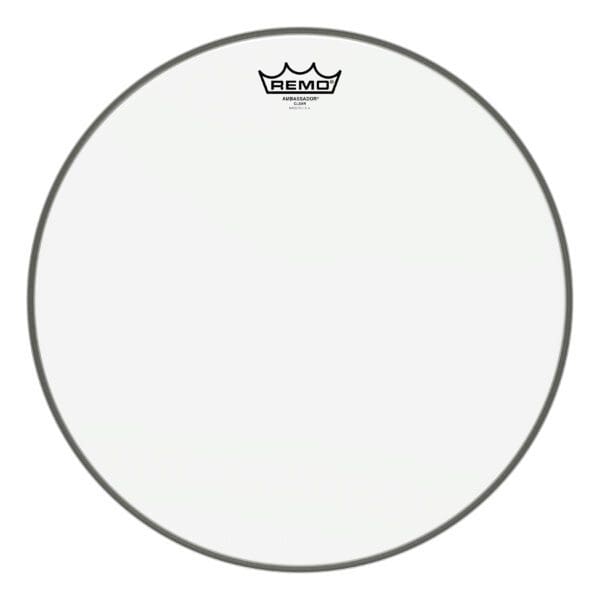 Remo clear drum head.