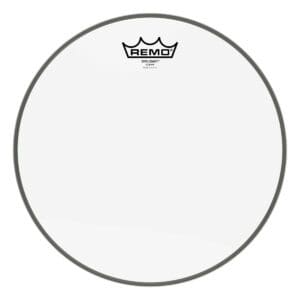 The remo drum head on a white background.