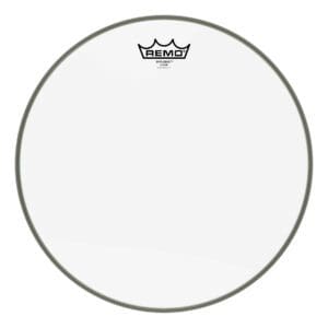 Remo clear drum head.