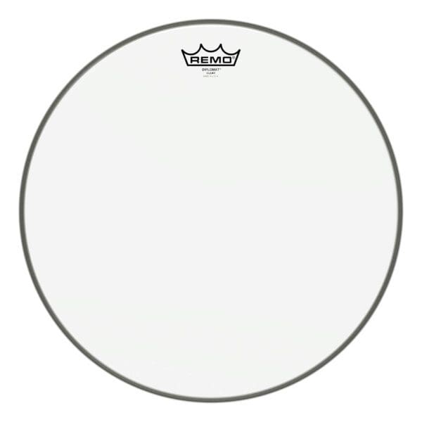 Remo clear drum head.