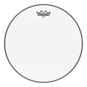 Remo clear drum head.