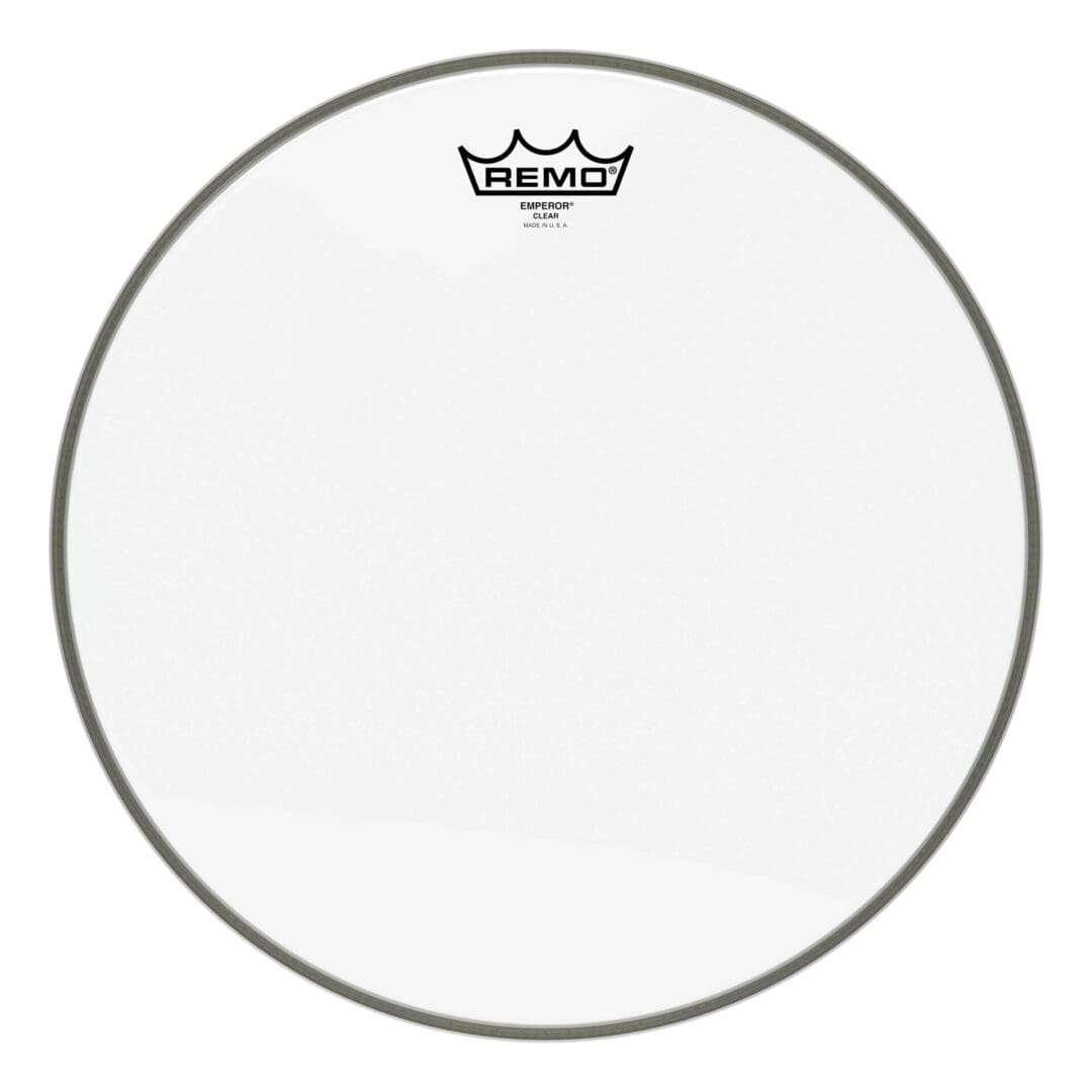 Remo clear drum head.