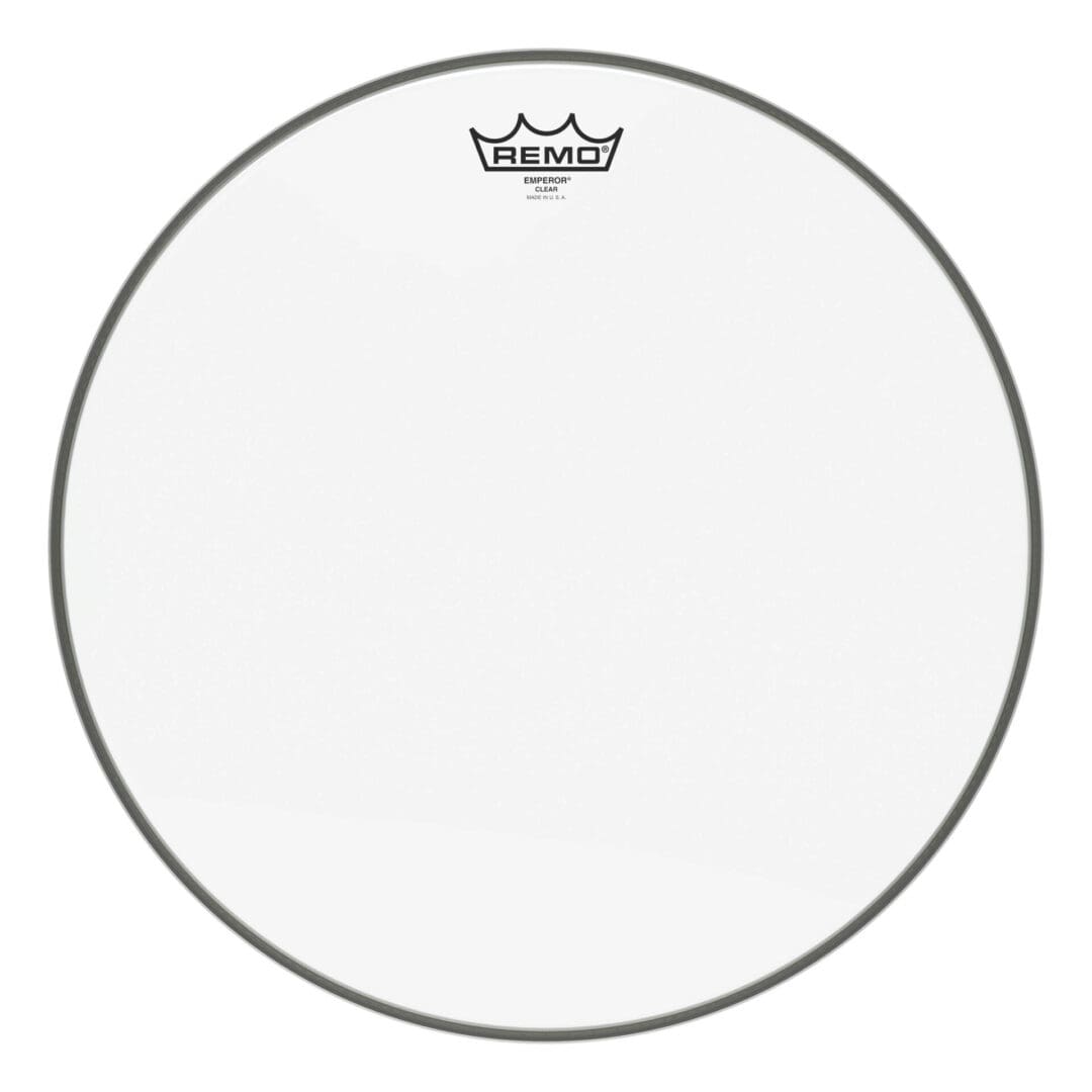 Remo clear drum head.