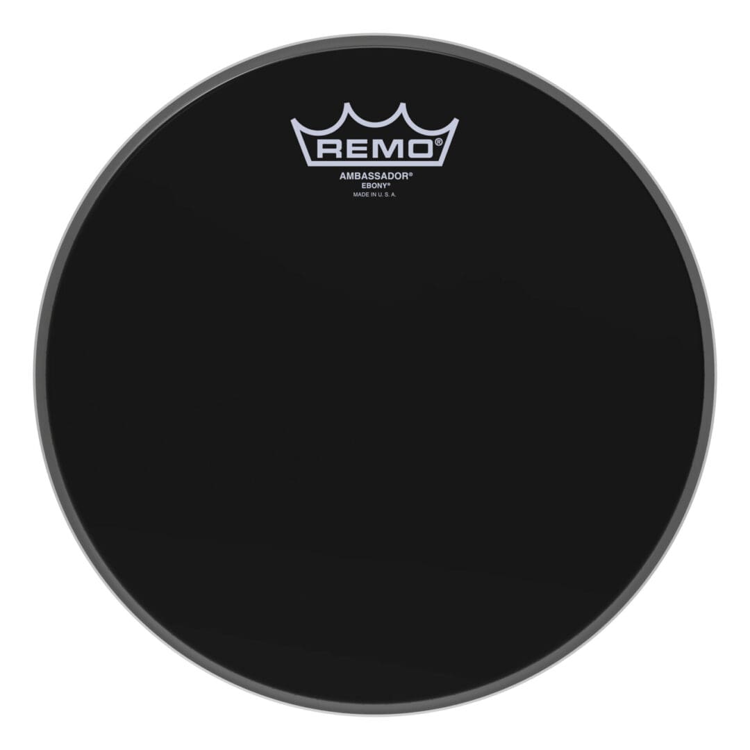 Remo black drum head.