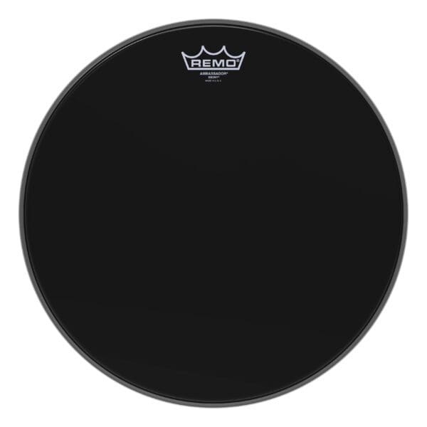 A black drum head with a crown logo.