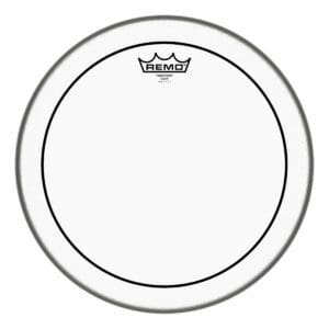 Remo clear drum head on a white background.