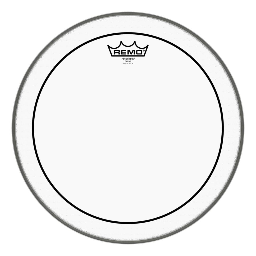 Remo clear drum head on a white background.