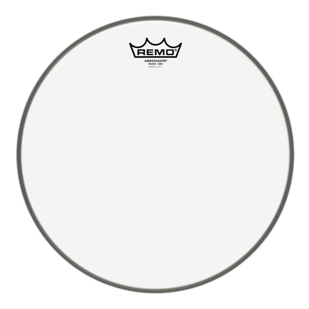 The remo drum head is shown on a white background.