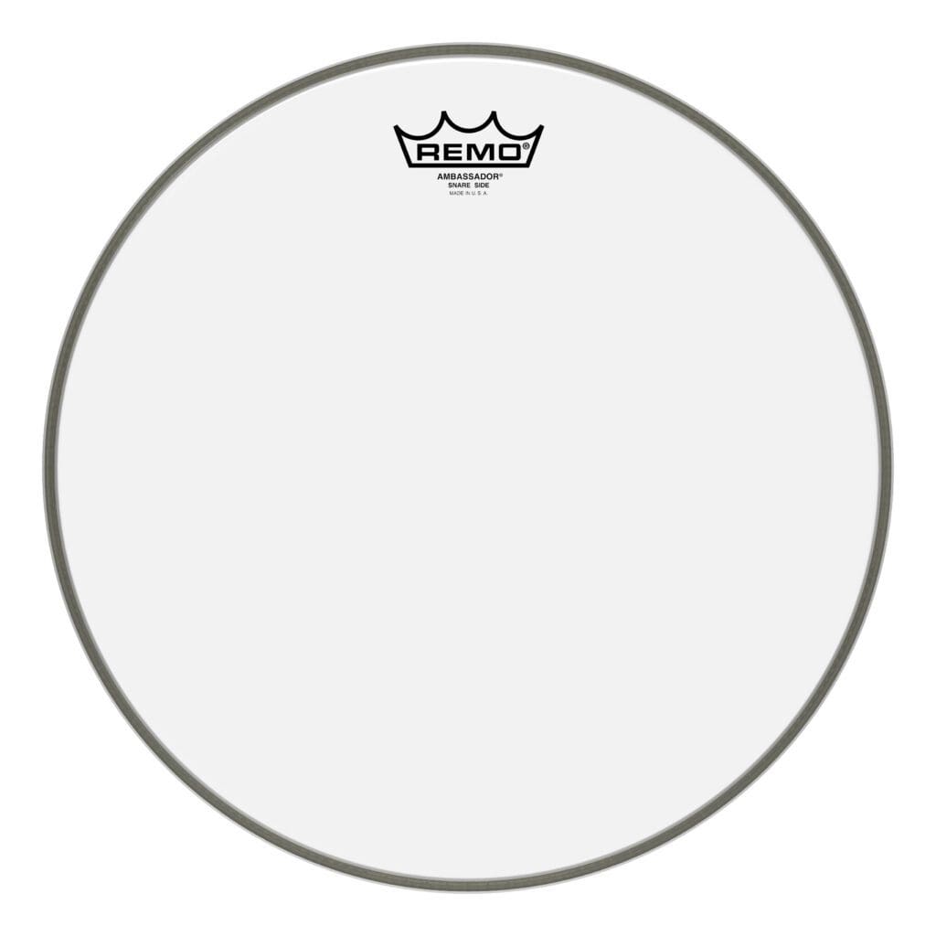 The remo drum head is shown on a white background.