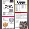 A brochure showing different types of cylinders and valves.