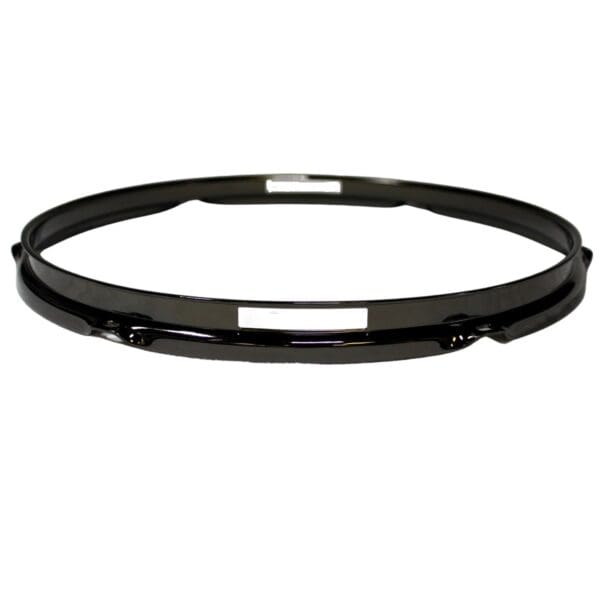 A black hoop on a white background.