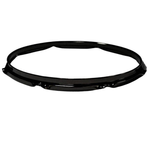 A black hoop on a white background.