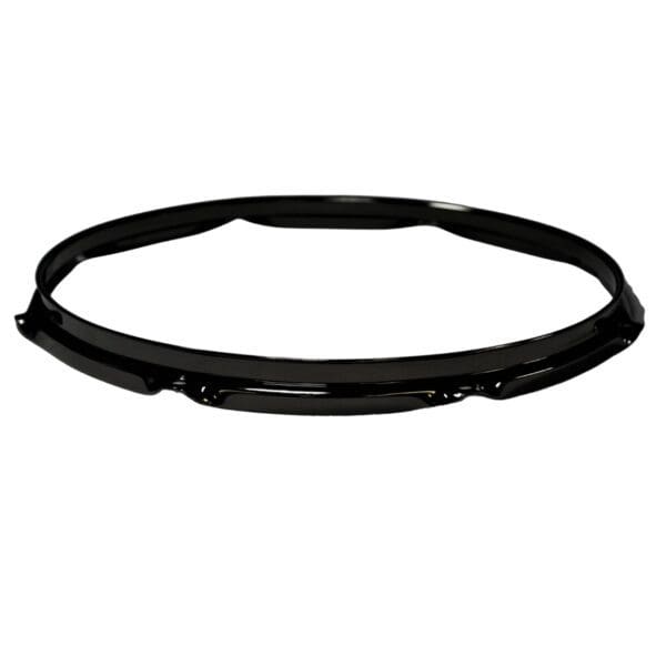 A black hoop on a white background.