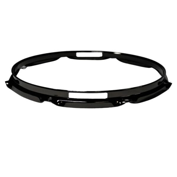 A black hoop on a white background.