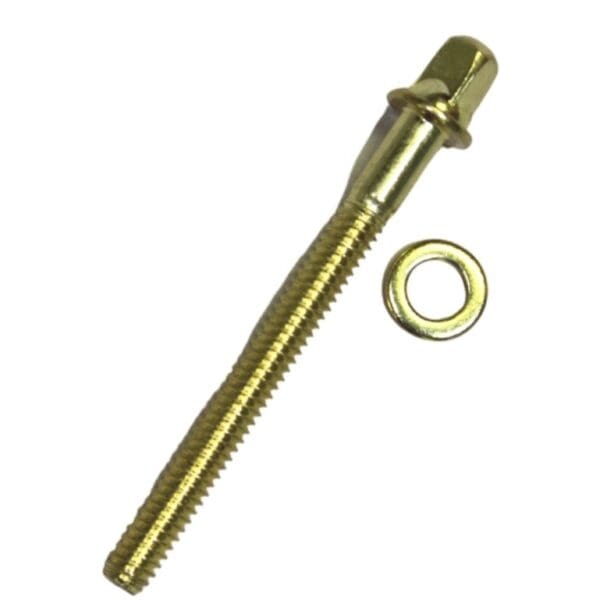 A screw and a washer on a white background.